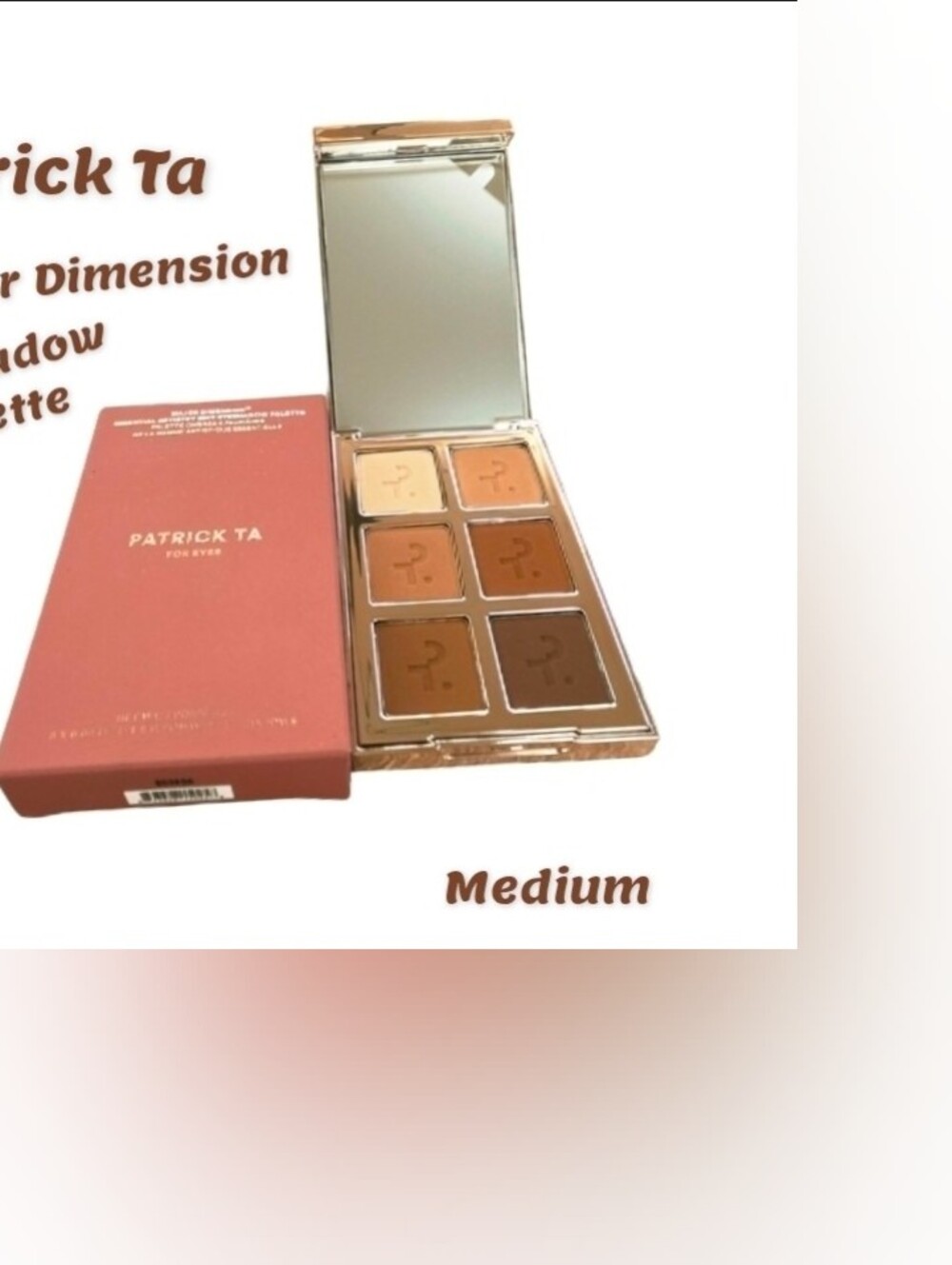 PATRICK TA Major Dimension Essential Artistry Edit Eyeshadow Palette-Medium NEW